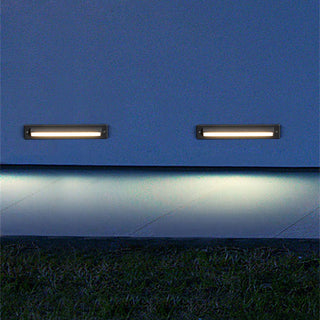 Ray Éclairage Escalier Extérieur Rectangulaire Simple, Métal/Acrylique, Noir, Escalier