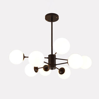 Valentina Suspension Multi Retro, Metal/Verre, Noir/Or, Salon