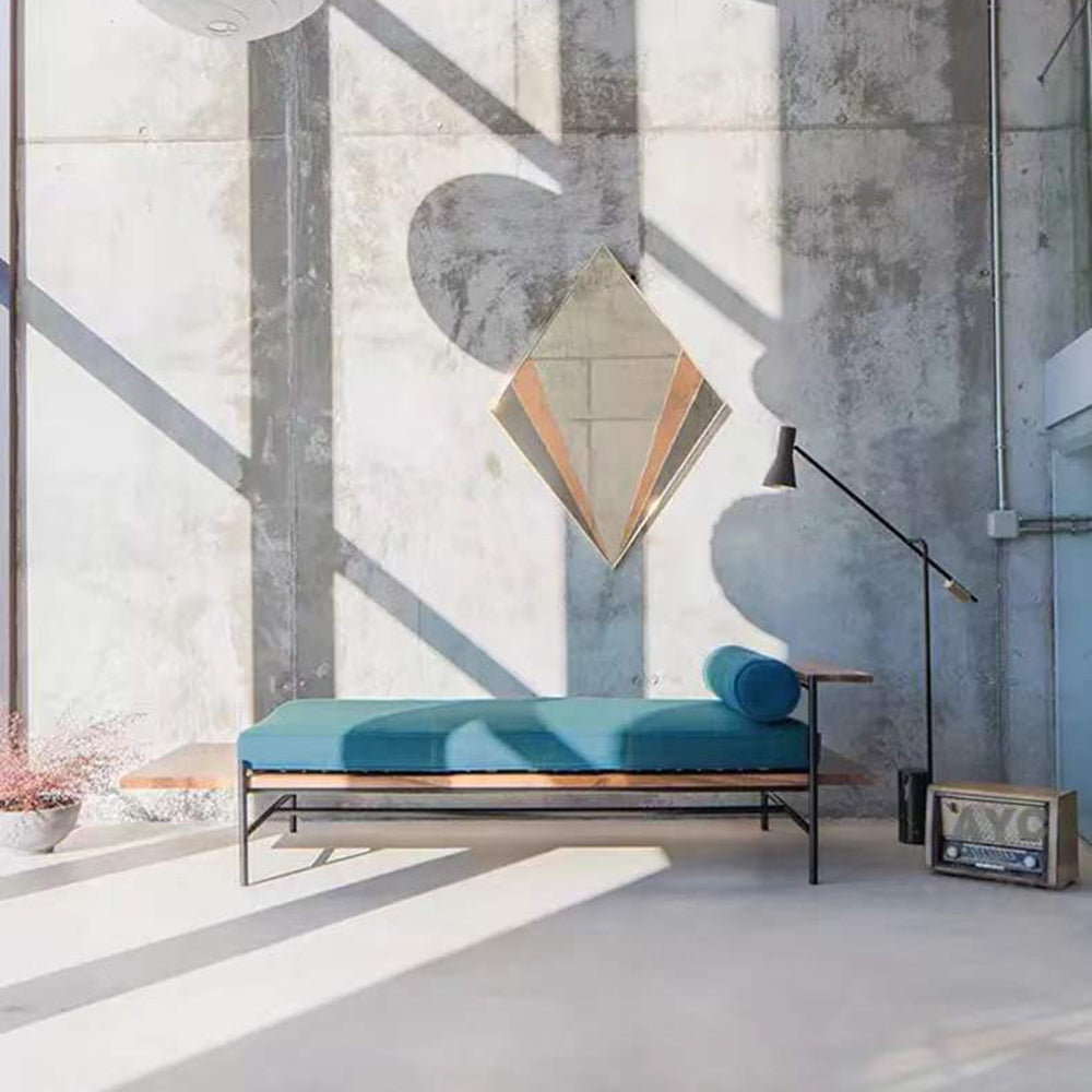 Arisha Lampadaire Cylindre Moderne, Marble/Métal, Noir, Salon