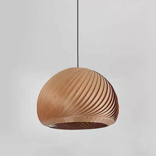 Muto Suspension Globe Naturel, Bois/Metal, Marron/Bois, Salon