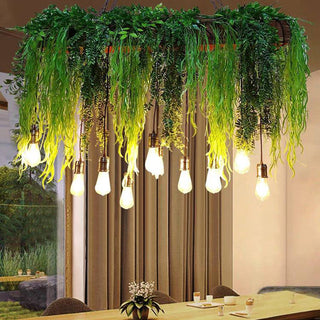 Ritta LED Suspension Vert Métal Salle à Manger Salon Cuisine