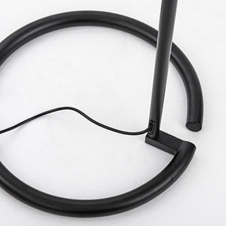 Valentina Design Lampadaire Rond Nordique Métal/Verre Noir Bureau/Chambre