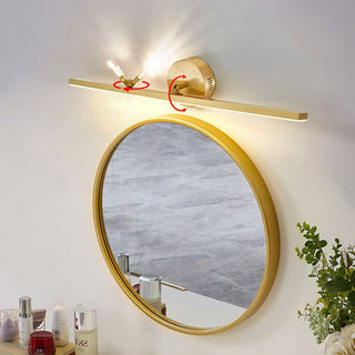 Arisha Applique Murale à Miroir Design Italien Iibellules Moderne Acrylique/Métal Doré Salle de Bain
