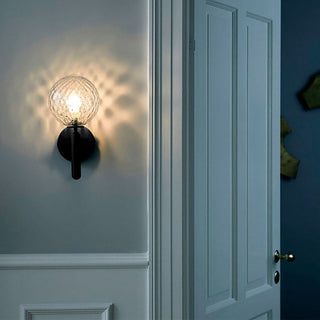 Valentina Applique Murale LED Boule Simple Moderne Métal/Verre Noir/Or Couloir/Chambre/Salon