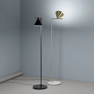 Arisha Lampadaire Géométrique Moderne, Marbre, Noir/Or, Salon