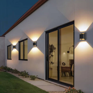 Ray Vintage Design LED Applique Murale Noir Métal Extérieur