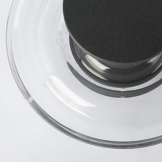 Ray Lampe Extérieure au Sol Rond Simple, Métal/Acrylique, Noir, Jardin