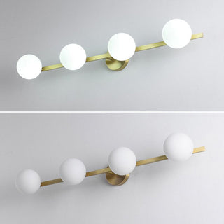 Valentina Applique Murale Design LED Linéaire Globe Moderne Métal/Verre Intérieur Salle de Bain