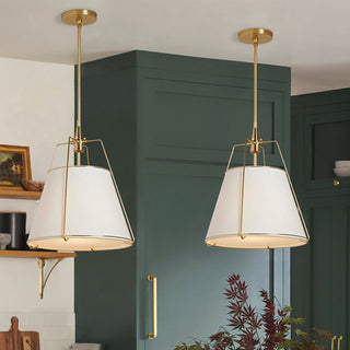 Ritta Moderne Conique Métal Tissu Suspension Salle à Manger