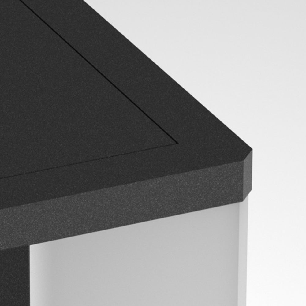 Ray Lampe Solaire Pilier Moderne, Métal, Noir, Allée, Câble Solaire