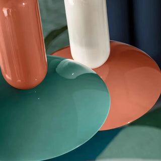 Vevelor Suspension Dôme Moderne. Metal. Vert/Blanc/Orange. Salon-Luire