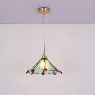 Tiffany Vintage Suspension Métal/Verre Chambre/Salon/Entrée