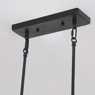 Silva Suspension Rectangulaire Rustique, Bois/Metal, Bois/Marron, Chambre