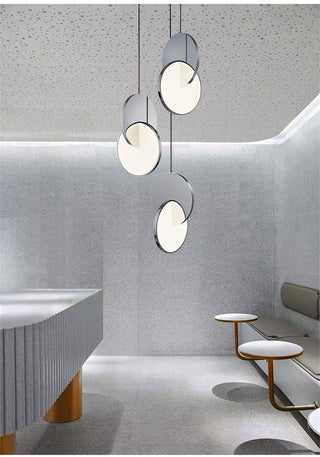 Arisha Luminaires Suspension  Minimaliste Métal Or/Argent Salon