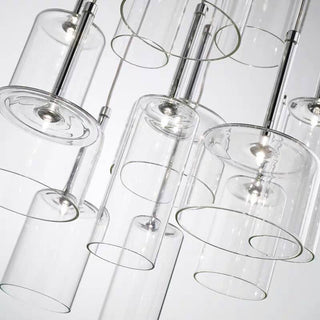 Kristy Design LED Suspension Clair Verre/Métal Chambre à coucher