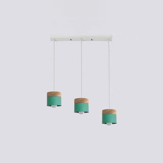 Valentina Suspension LED Macaron Nordique Métal/Bois Chambre