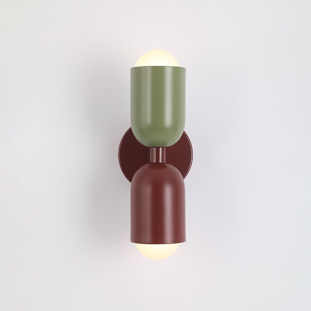 Zareno Applique Murale Cylindre Scandinave Métal Coloré Salon-Cielum
