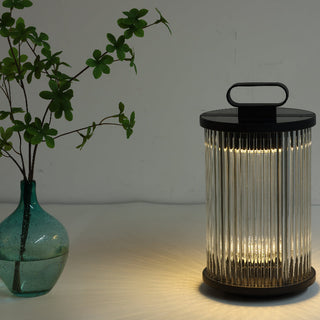 Ray Lampadaire Cylindre Simple, Métal/Verre, Gris, Jardin