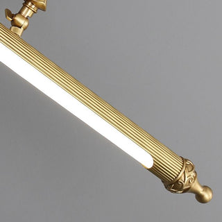 Ray Moderne LED Applique Murale à Miroir Vintage Métal/Acrylique Or Salle de Bain
