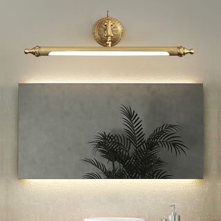 Ray Moderne LED Applique Murale à Miroir Vintage Métal/Acrylique Or Salle de Bain