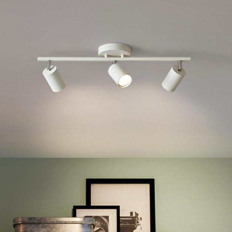 Aim Moderne LED Plafonnier  Noir/Blanc/Or Métal Chambre à coucher