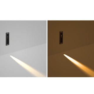 Ray Éclairage Escalier Extérieur Rectangulaire Moderne, Métal/Verre, Noir, Escalier