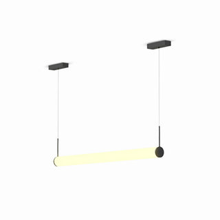 Ray Suspension Extérieure Cylindre Moderne, Métal/Acrylique, Noir/Blanc, Balcon
