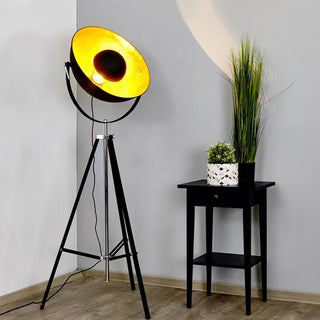 Mira Moderne Lampadaire Projecteur Vintage Métal Noir Salon/Chambre