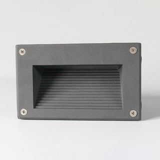 Ray Éclairage Escalier Extérieur Rectangulaire Moderne, Métal/Verre, Gris/Noir, Escalier