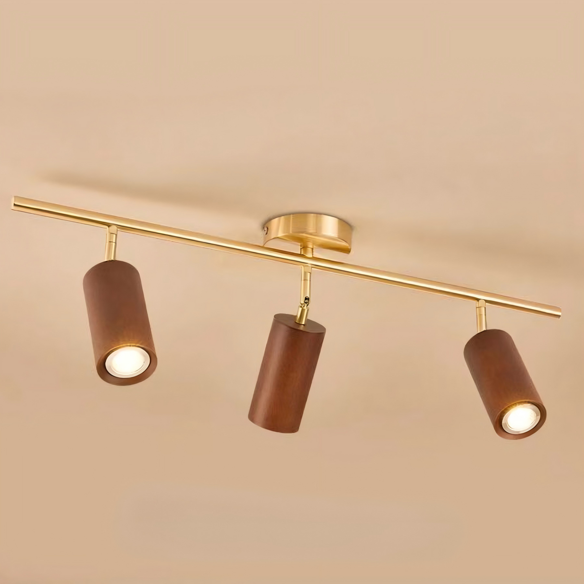 Liora Wooden LED Track Light-Neutral Decor
