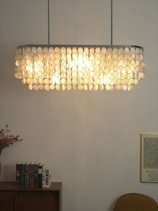Liora Shell Linear Chandelier-Neutral Decor