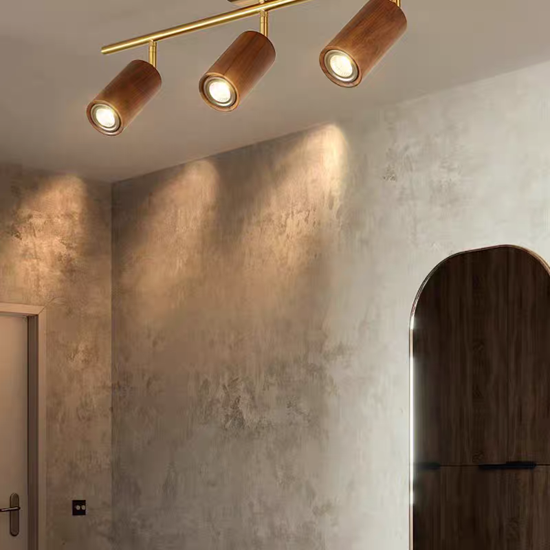 Liora Wooden LED Track Light-Neutral Decor