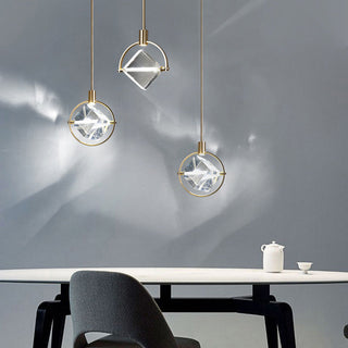 Kristy Suspension Luxe Moderne Métal/Cristal Salle à manger
