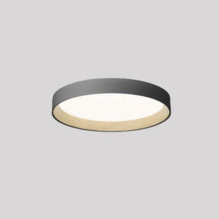 Arisha Plafonnier Rond Moderne, Métal/Acrylique, Blanc/Gris/Noir, Salon