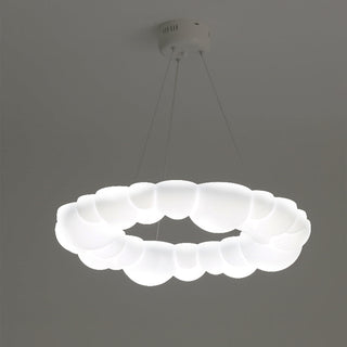 Arisha Plafonnier/Suspension Petale Moderne, Metal/Acrylique, Blanc, Salon