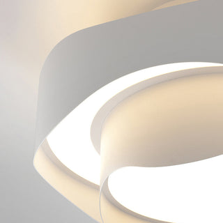 Arisha Suspension Ronde Contemporaine, Métal, Blanc, Chambre à Coucher/Salle à Manger