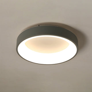 Arisha Plafonnier Bol Moderne, Métal/Acrylique, Blanc/Gris, Salon