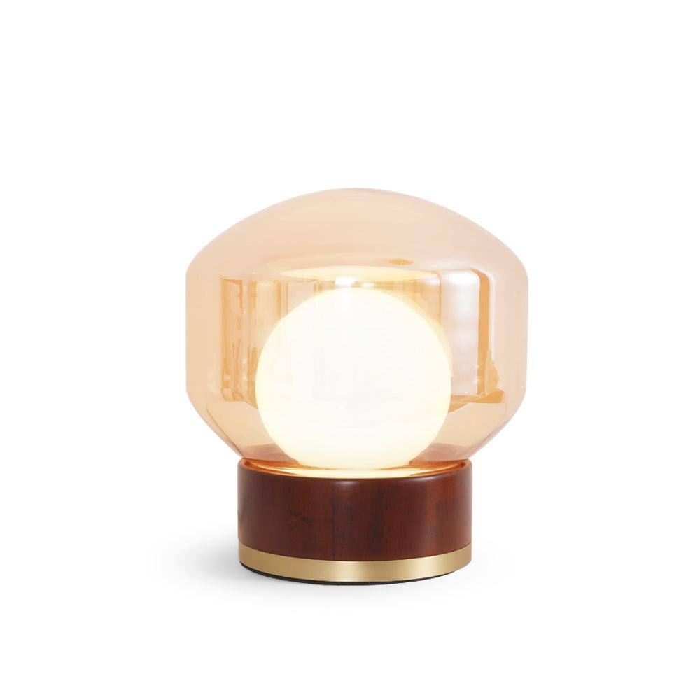 Brinox Lampe de Table en Bois Artistique