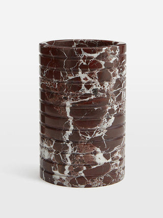 Hemzi Rosso Levanto en Marbre Vessel Sculptural Naturel Pierre Haute Gamme Décoration