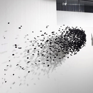 Arsilus Lustres en Cascade Couleur Pierre Anthracite pour Un Espace Artistique
