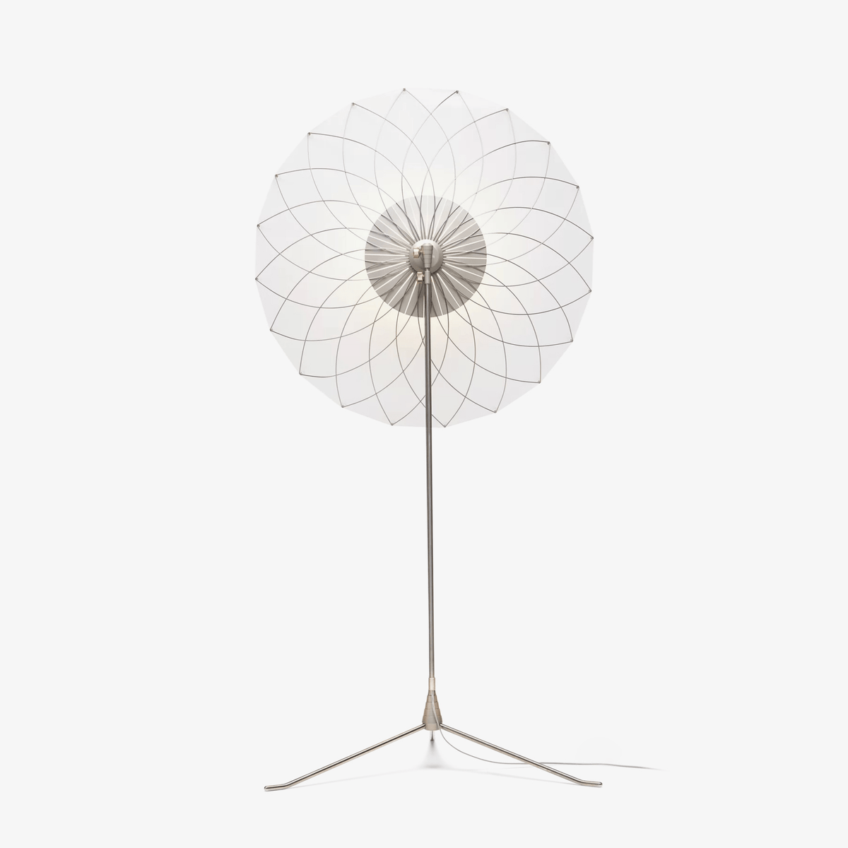 Radiant Floral Floor Lamp-Neutral Decor