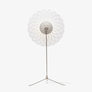 Radiant Floral Floor Lamp-Neutral Decor