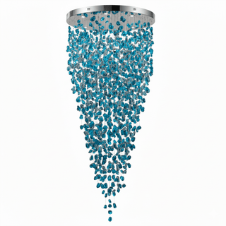 Crystal Stone Chandelier-Neutral Decor