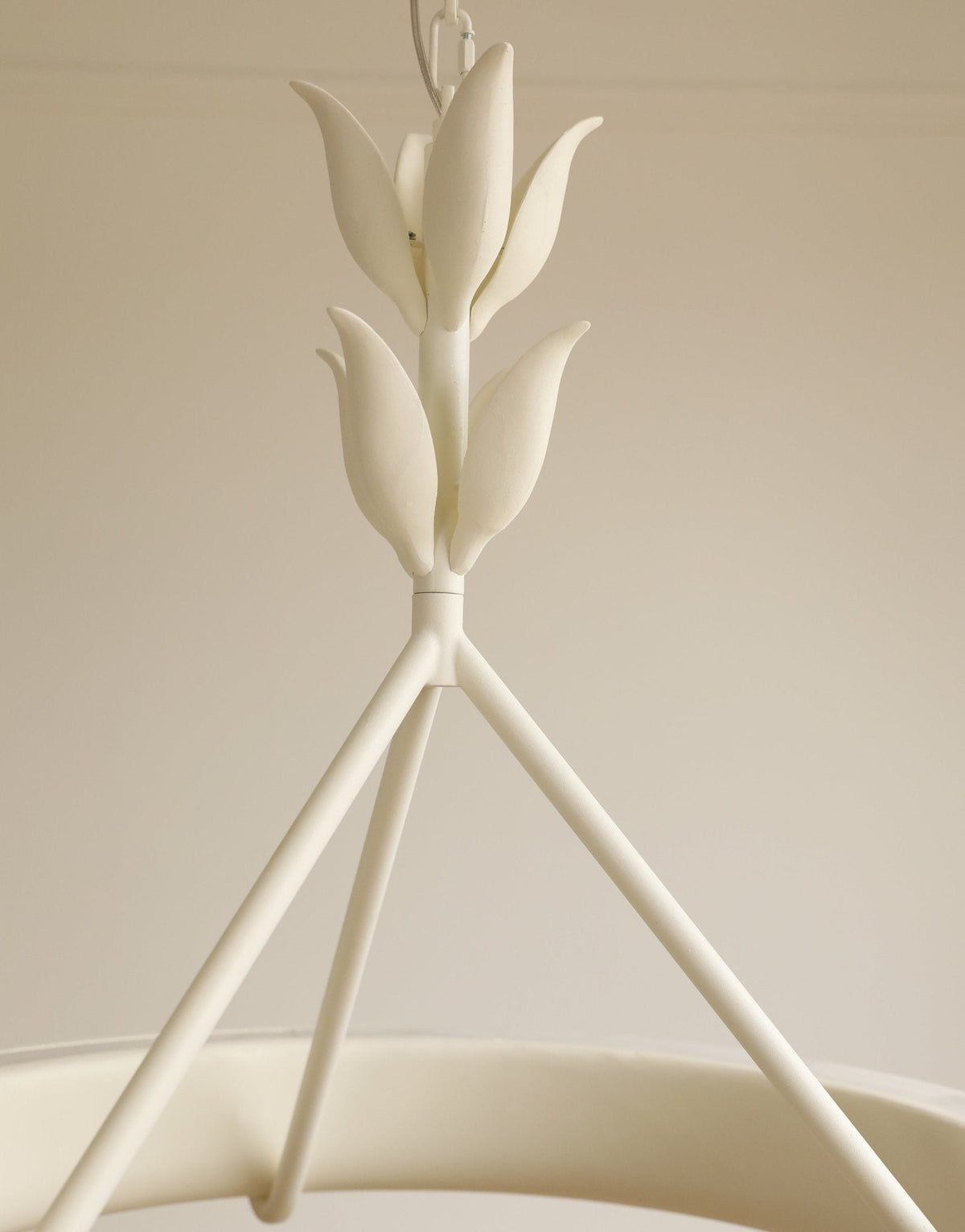 Tinsley Plaster Chandelier-Neutral Decor