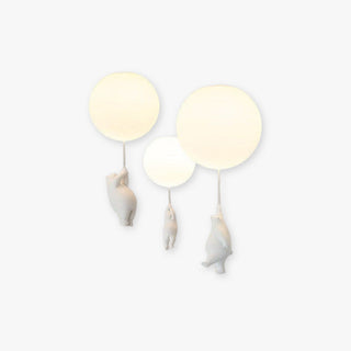 Novenel Bear Balloon Suspension/ Plafonnier Ballon Moderne Résine Chambre-Luire