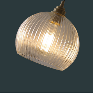 Valentina Minimaliste Sphère Métal/Verre LED Suspension Blanc/Transparent