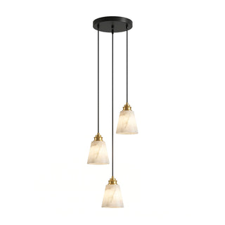 Droplet Alabaster Pendant Lamp-Neutral Decor