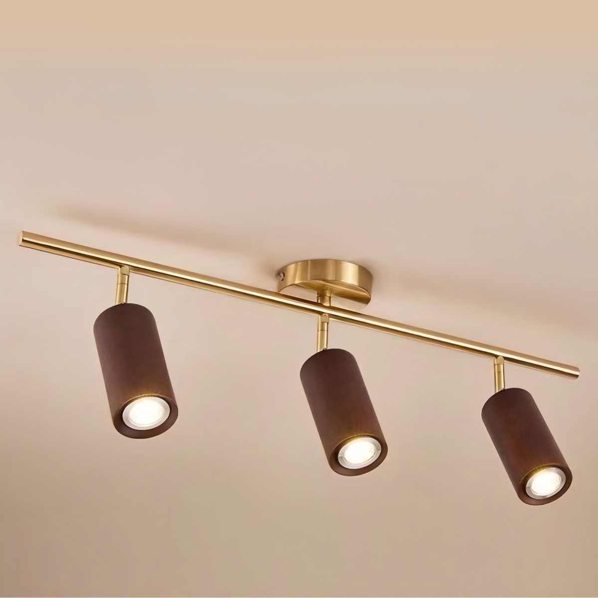 Liora Wooden LED Track Light-Neutral Decor