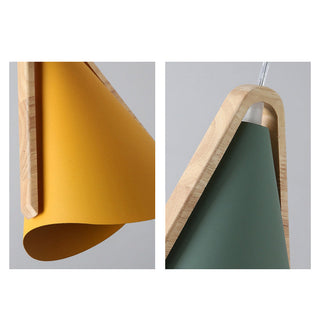 Valentina  Suspension 5 Couleurs, Bois/Métal Vert/Rose Salon