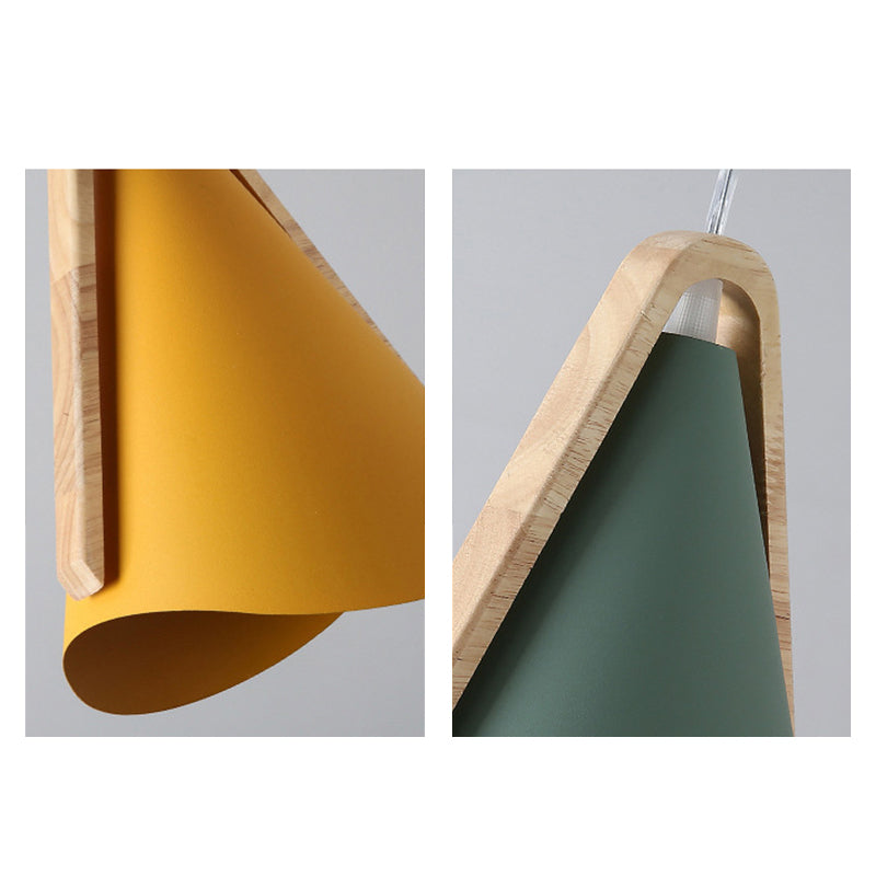 Valentina  Suspension 5 Couleurs, Bois/Métal Vert/Rose Salon